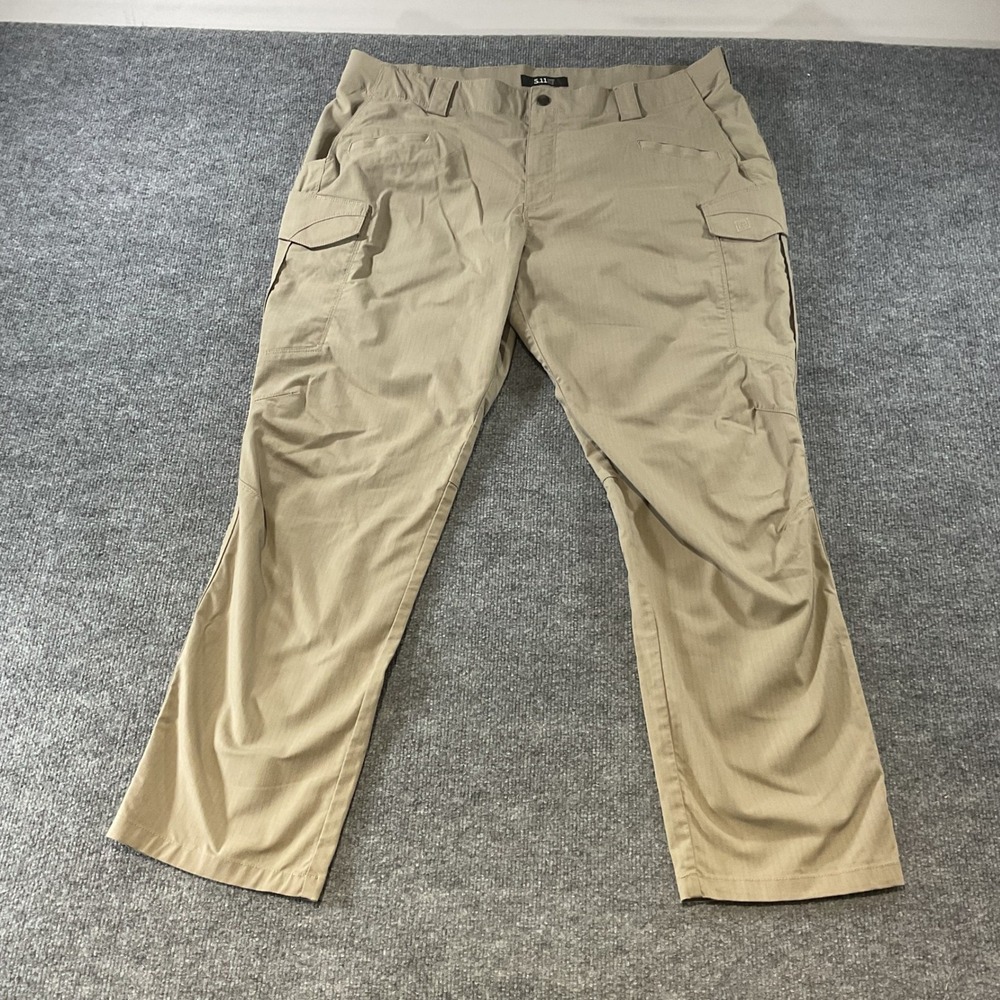 5.11 Tactical Stryke Cargo Pants Mens 40x30 Khaki Tan Ripstop Flex-Tac 74369
